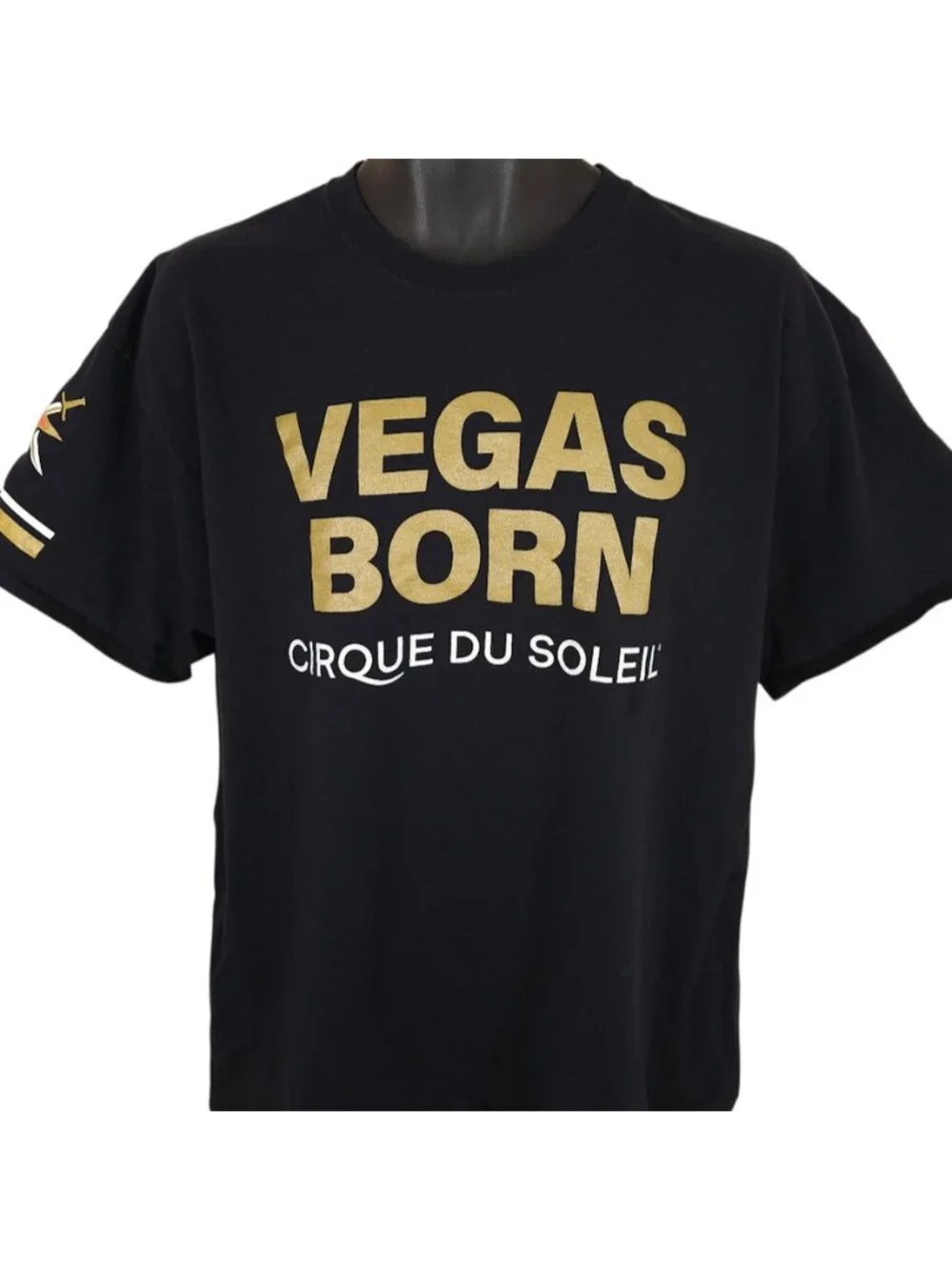 Vegas Golden Knights T Shirt Mens Size XL BlackCirque Du Soleil NHL Hockey - Picture 2 of 9